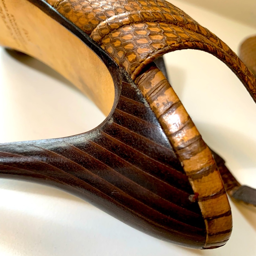 Max Studio Python Slingback Heels 🤎 *Limited Edition* - Picture 8 of 12
